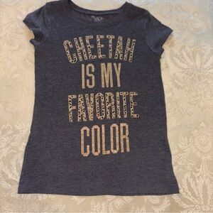The Children's Place Gray Short Sleeve Tee with Bold Text